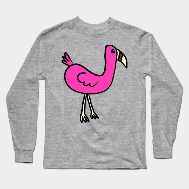 Flamingo Long Sleeve T-Shirt by Monster To Me